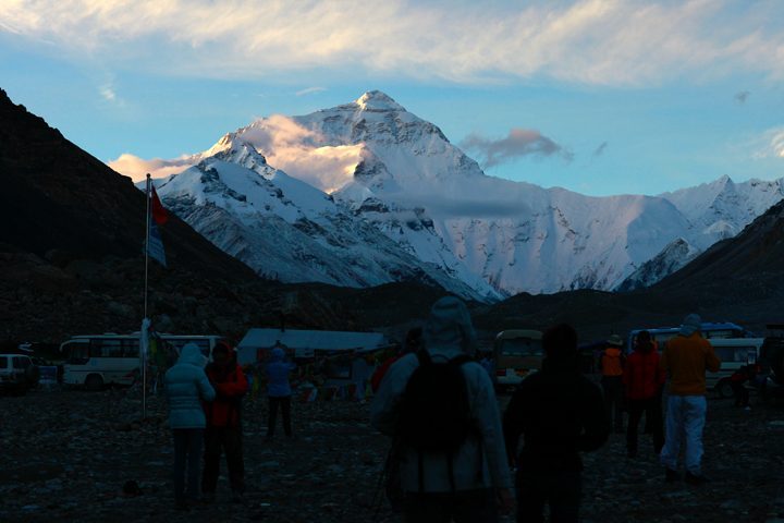 Mount Everest in the Himalaya